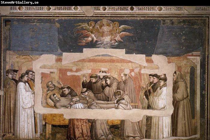 GIOTTO di Bondone Death and Ascension of St Francis